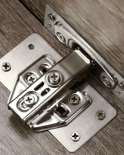 Premium Stainless Steel Silver Hinge Repair Solution for Furniture and Cabinet Revitalization