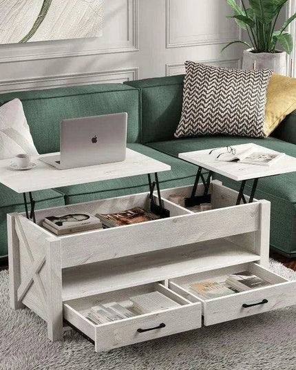 Versatile Lift-Top Coffee Table with Hidden Storage and Height Adjustment