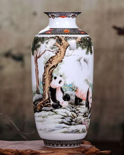Antique Chinese Ceramic Vase with Intricate Animal Motif - Timeless Charm