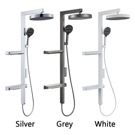 Wall-Mounted Smart LED Rainfall Shower System with Digital Dis