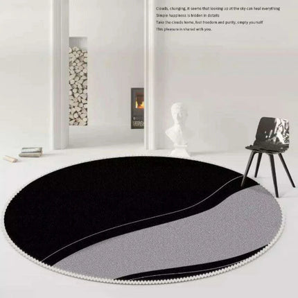 Luxurious Circular Floor Rug with High Absorbency, Tailored Sizes for Versatile Use