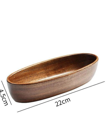 Chic Acacia Wood Serving Bowl - The Perfect Centerpiece for Entertaining and Snacks