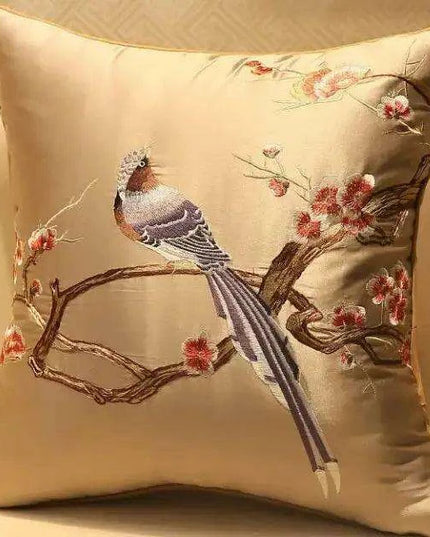 45x45/50x35cm Chinese Traditional Embroidered Bird Cushion Cover
