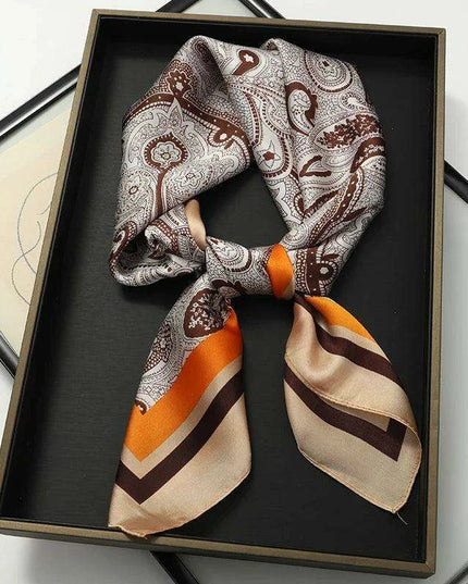 Chic Toddler Elegance: Luxurious 70x70cm Silk Scarf for Ages 6 Months to 4 Years