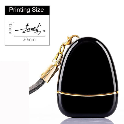 Personalized Name Stamp with Keychain for Clothing & Paper