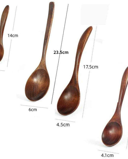 Elegant Long-Handled Wooden Spoon for Gourmet Ramen and Porridge Enjoyment