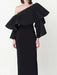 Customizable One-Shoulder Asymmetrical Ruffled Evening Gown