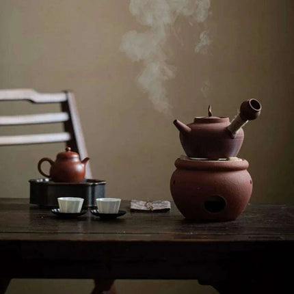 Artisan 600ml Japanese Clay Teapot - Handcrafted Ceramic Kettle with Ergonomic Handle for Authentic Tea Brewing