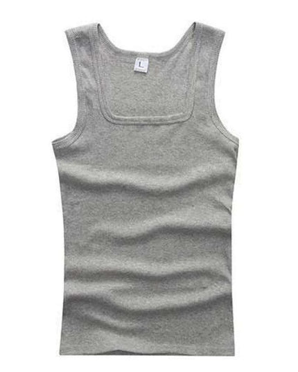 Men's Large Cotton Sleeveless Gym Tank Tops - Bodybuilding Muscle Vests for Fitness