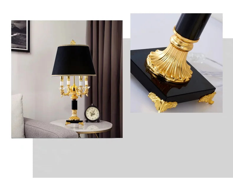 High Quality Luxury Fashion Black Crystal Table/Floor Lamp Bedroom Bedside Lamps Brief Modern Decoration Table Lamp