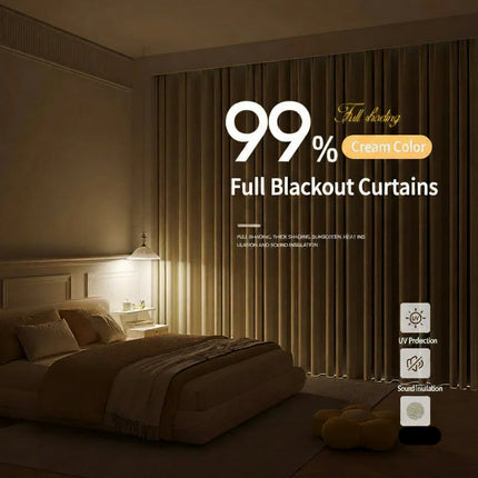 Super Soft Chenille Blackout Curtains – Custom Size & High Blackout