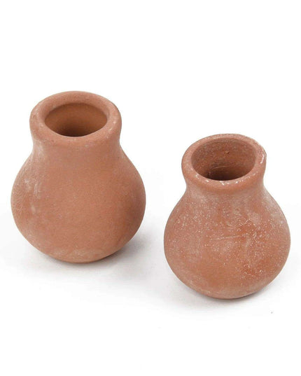 Artistic Terracotta Planter Set - Ideal for Succulents and Creative Projects