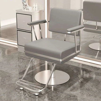 Premium Hydraulic Salon Chair with Adjustable Recline - Elevate Your Beauty Services