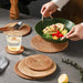 Handcrafted Rattan Coaster Set - Elegant Heat-Resistant Table Protectors for Teapots and More