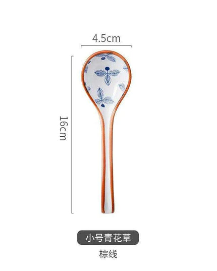 Stylish Ergonomic Japanese Ceramic Soup Spoon - Essential for Every Kitchen