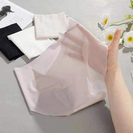 Summer Ice Silk Seamless Underwear Ladies Summer Ultra-thin Sense Quick-drying Pants Briefs Panties