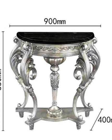 Vintage European Elegance Console Table with Intricate Carvings - Timeless Style & Practical Design