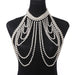 Opulent Imitation Pearl Body Jewelry Set: Handcrafted Elegance Collection