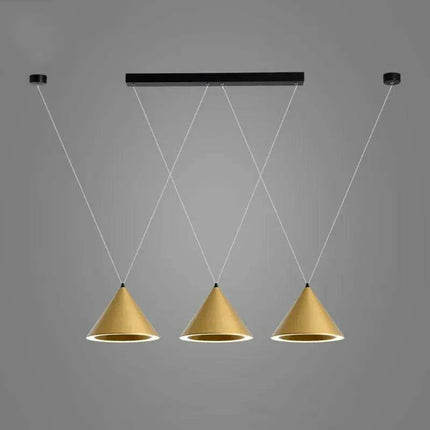 Sleek Customizable LED Pendant Light Set for Modern Kitchens and Dining Areas - Remote Control Dimming - Durable Metal Design - Easy Installation