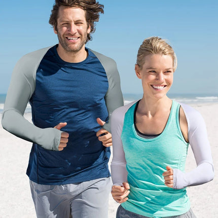 Cooling Arm Sleeves with Finger Hole — UPF 50+ Sun Protection, Unisex