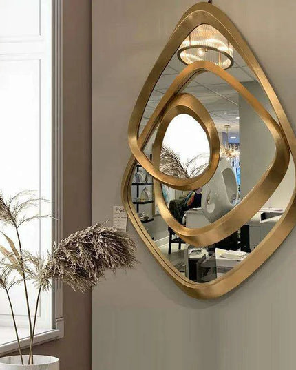 Nordic Retro Chic Hanging Mirror: Timeless Style for Home and Bathroom