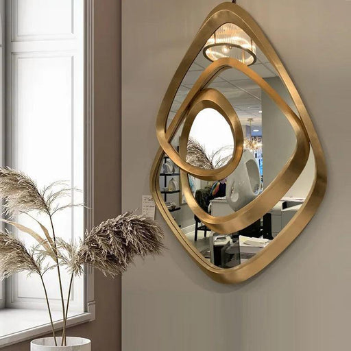 Vintage Hanging Mirror with Nordic Flair for Home and Bathroom Upgrade