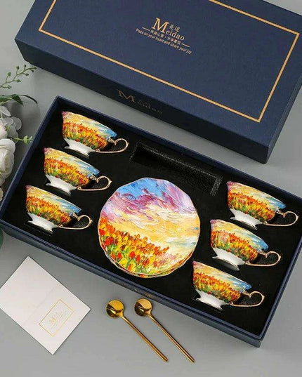 Elegant Bone China Tea and Coffee Set for Two - Savor Every Sip in Style