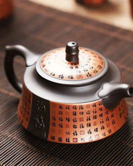 Elegant Purple Clay Tea Infuser Teapot - Ideal for Cozy Tea Gatherings