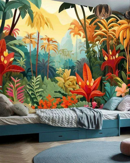 Enchanting 3D Cartoon Forest Wallpaper - Transform Your Space into a Fantasy Wonderland