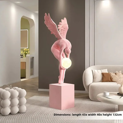 132CM Indoor Home Decoration Angel Figure sculpture Modern Art Luxury