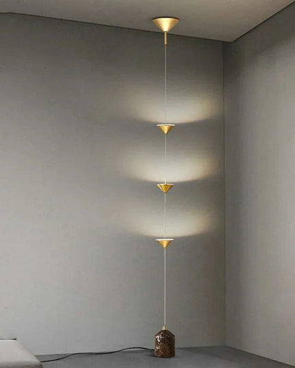 Sleek Scandinavian LED Floor Lamp with Customizable Brightness