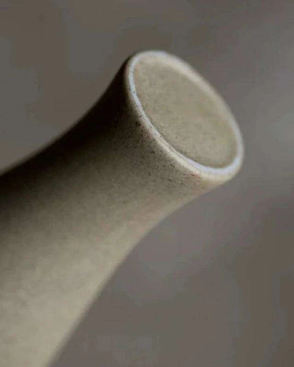 Stylish Hydroponic Ceramic Vase with Floral Accent for Tranquil Tabletop Elegance