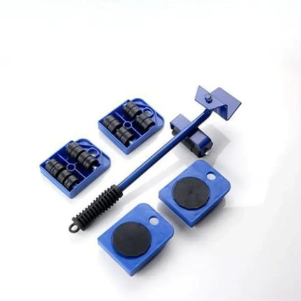 5-Piece Heavy-Duty Furniture Lifter & Mover Roller Set — 360° Swivel Wheels