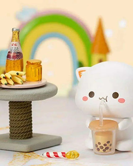 Kawaii Mitao Cat Series 2 Surprise Blind Box Figures - Adorable Lucky Cat Collectibles for Home Decor and Gifting
