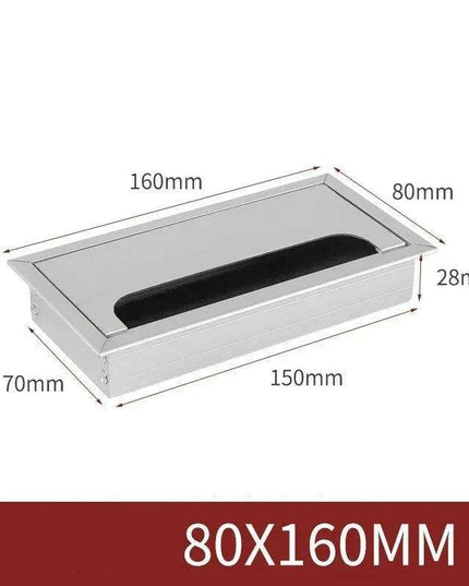 Sleek Rotatable Aluminum Desk Cable Management Grommet with Flip-Top Access