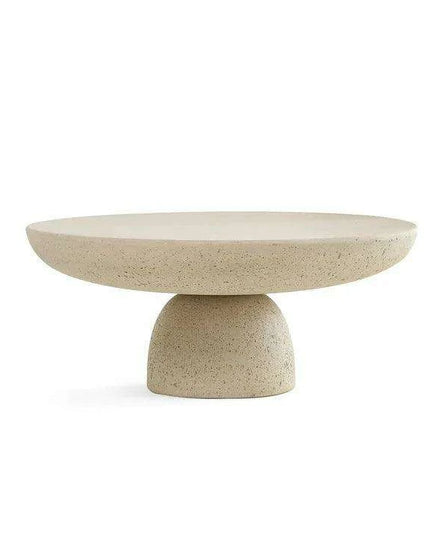 Sleek Grey Marble Nesting Coffee Table with Stylish Black Travertine Base for Contemporary Spaces