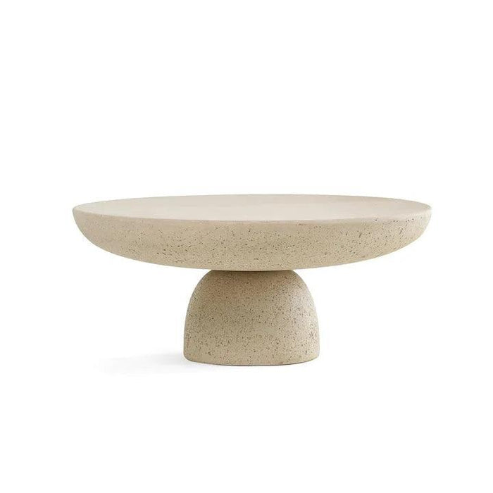 Sleek Grey Marble Nesting Coffee Table with Stylish Black Travertine Base for Contemporary Spaces