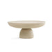 Sleek Grey Marble Nesting Coffee Table with Stylish Black Travertine Base for Contemporary Spaces
