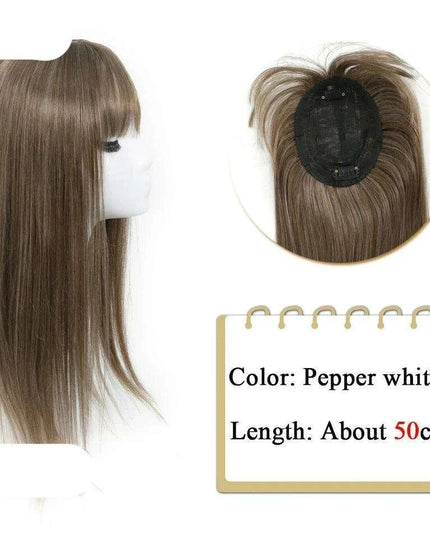 Bangs & Volume: Clip-In Hair Topper for Instant Transformation