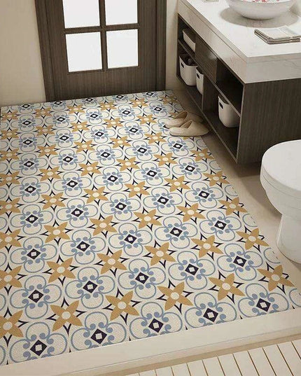 Elegant Vintage Diatomaceous Earth Bath Mat - Quick-Dry & Non-Slip Absorbent Rug