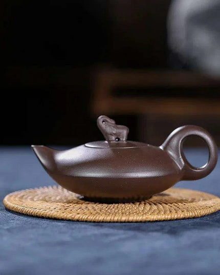 170ml Authentic Artisan Purple Clay Teapot - Timeless Elegance for Authentic Tea Experience