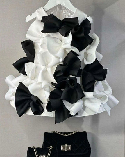 Eid Celebration Luxury One-Piece Dress for Young Girls - Elegant Birthday Party Outfit