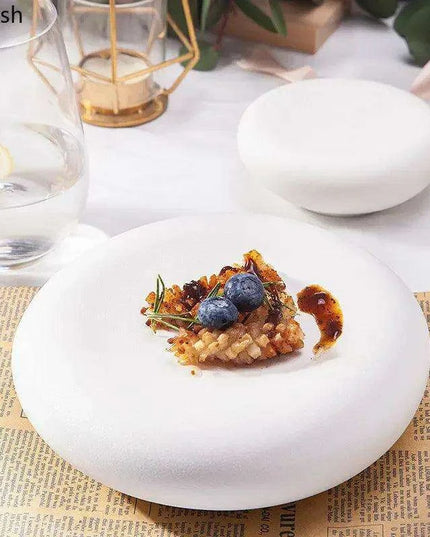 Elegant Multi-Purpose Ceramic Plates for Steak, Sushi, Desserts, and Snacks