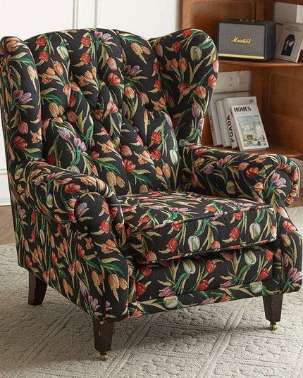 Elegant Leather Wingback Chair for Modern Living Areas