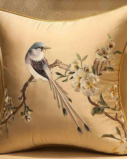 45x45/50x35cm Chinese Traditional Embroidered Bird Cushion Cover
