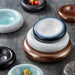Japanese Imagery Ceramic Dining Plates for High-End Dining