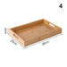 Sustainable Bamboo Rectangular Serving Tray for Tea, Fruits, and Desserts