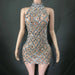 Radiant Rose Pink Sequin Mesh Bodycon Dress - Perfect for Celebratory Occasions