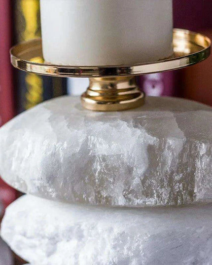 Natural Ore Candle Holder Set: Handcrafted Elegance for Wedding and Home Decor