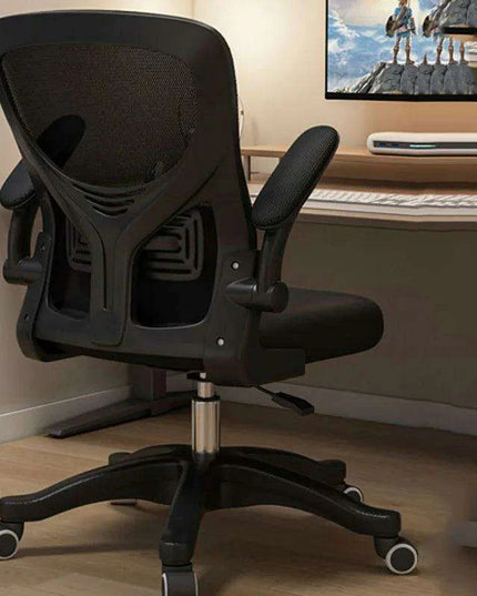 Stylish Pink Ergonomic Massage Swivel Chair for Gaming and Office Use